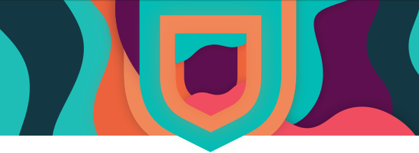 Decorative shield graphic