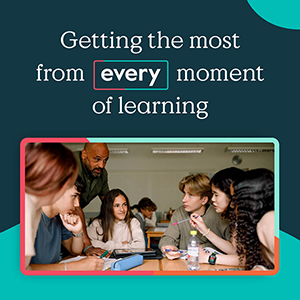 Getting the most from every moment of learning – Image of students and teacher discussing